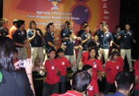 Now that the competitions are over, it’s time for Team Singapore to celebrate and party